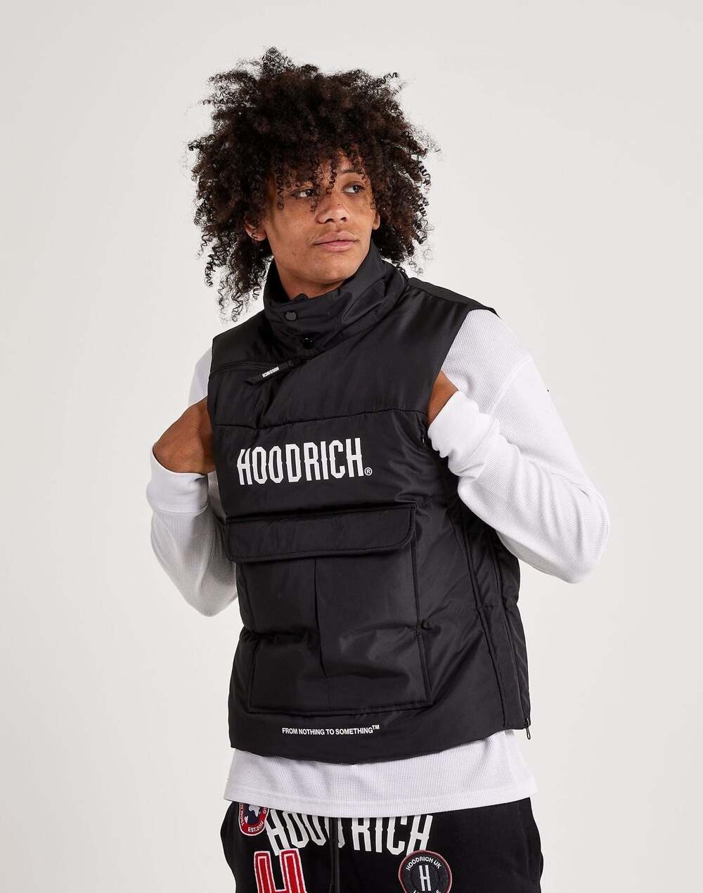 Hoodrich Men's Kraze Puffer Gilet Vest - Black, Size M